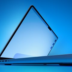 MacBook Pro nhìn từ góc thấp