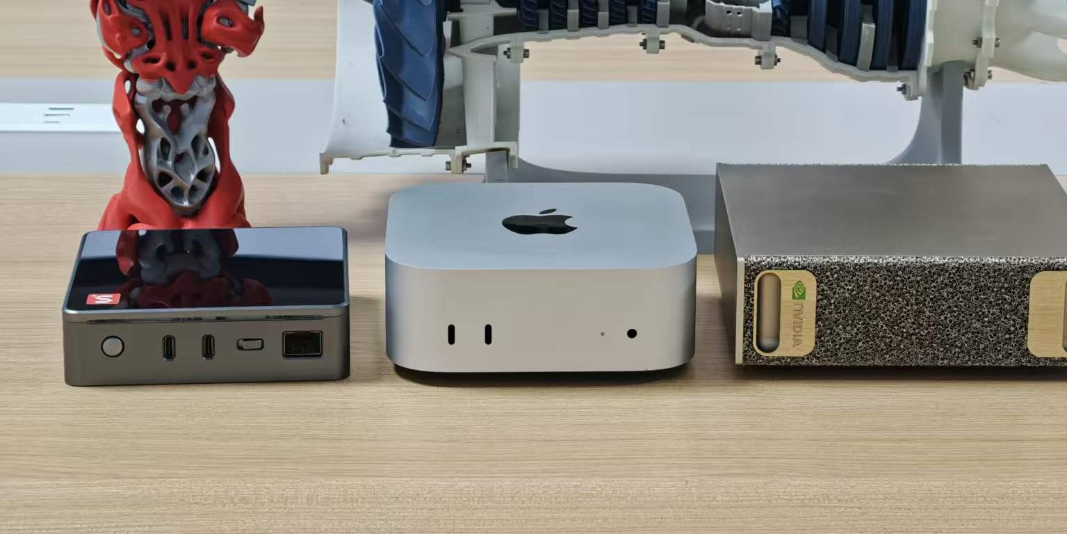 MaixStation, Mac mini và DGX Spark đặt cạnh nhau