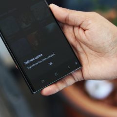 Màn hình cập nhật phần mềm trên Samsung Galaxy S23 Ultra