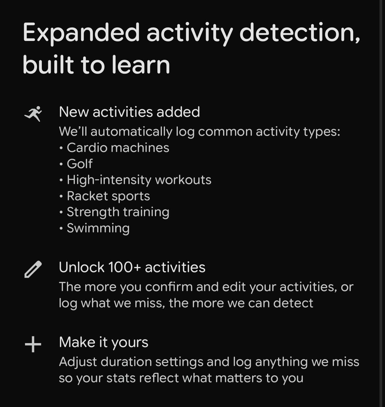 Màn hình Google Health giới thiệu tính năng nhận diện hoạt động mở rộng