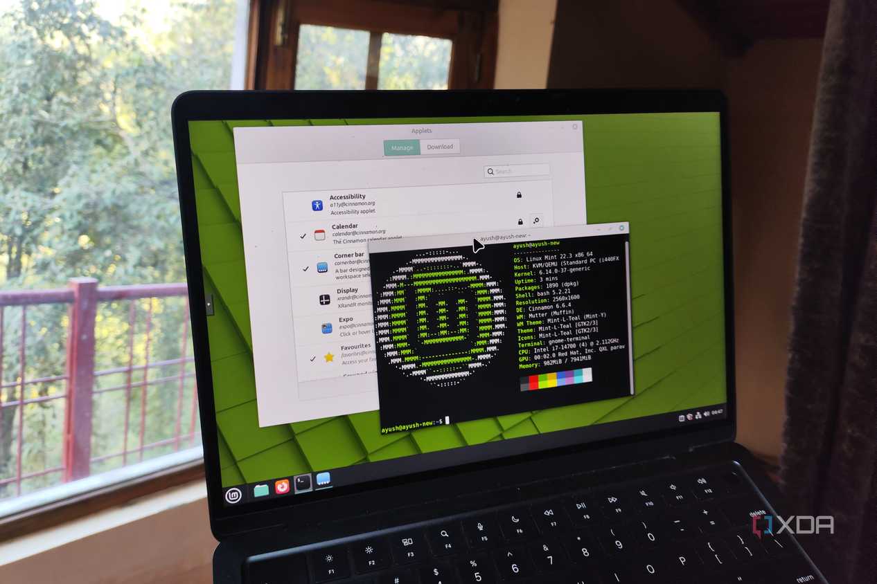 Màn hình Linux Mint