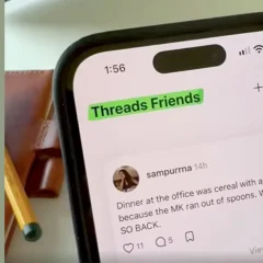 Màn hình Threads Friends trên điện thoại