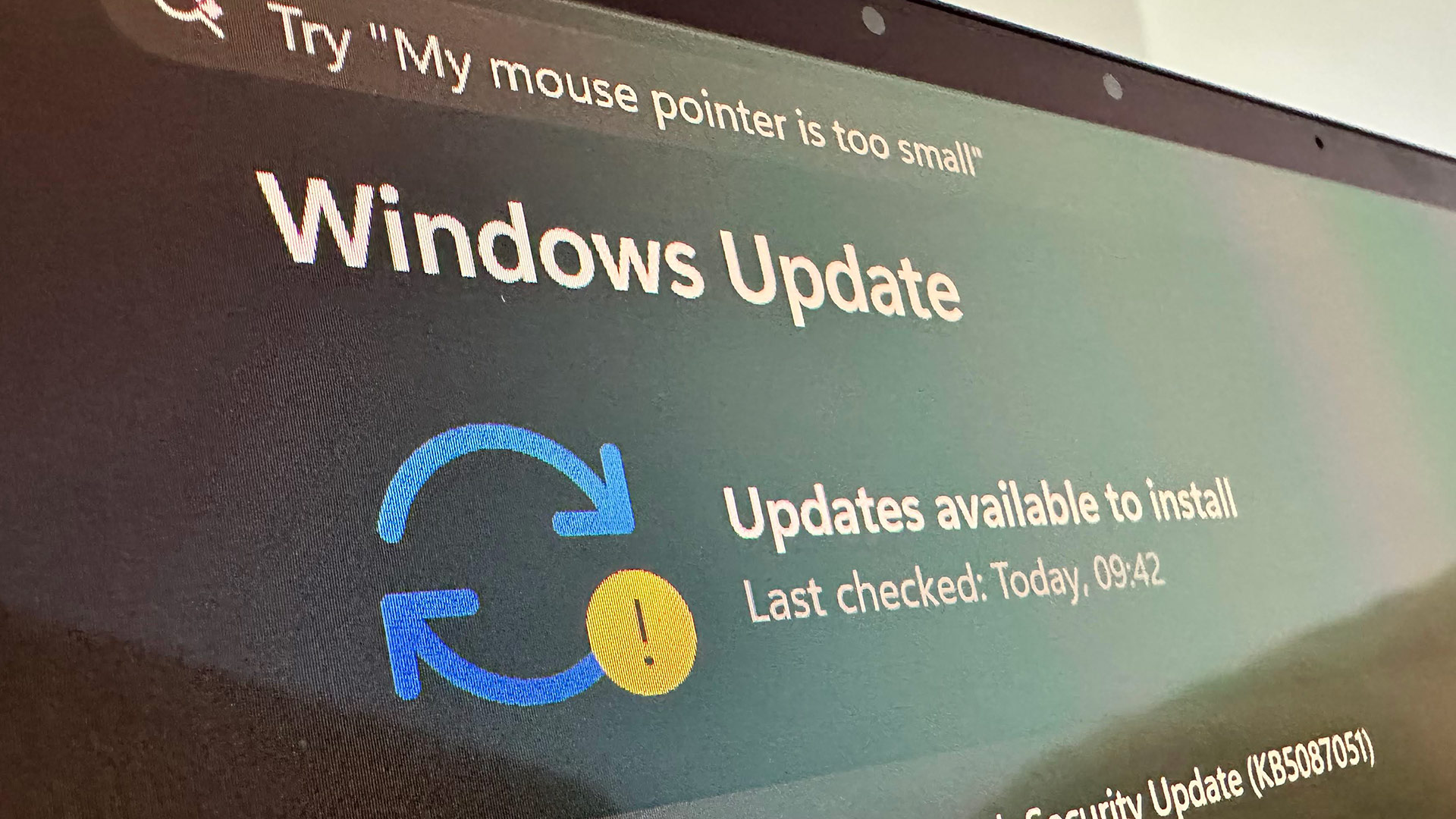 Màn hình Windows Update
