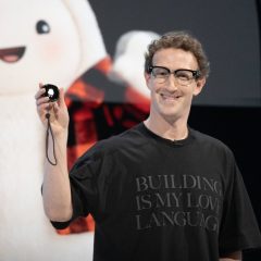 Mark Zuckerberg cầm Muse Charm tại Meta Connect