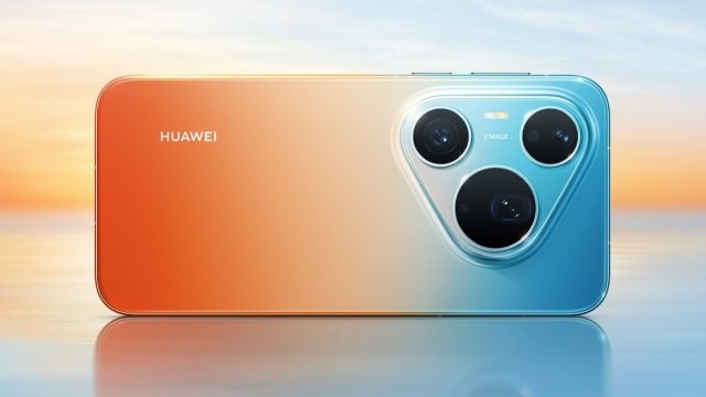 Mặt lưng Huawei Pura 90 Pro Max với cụm camera tam giác