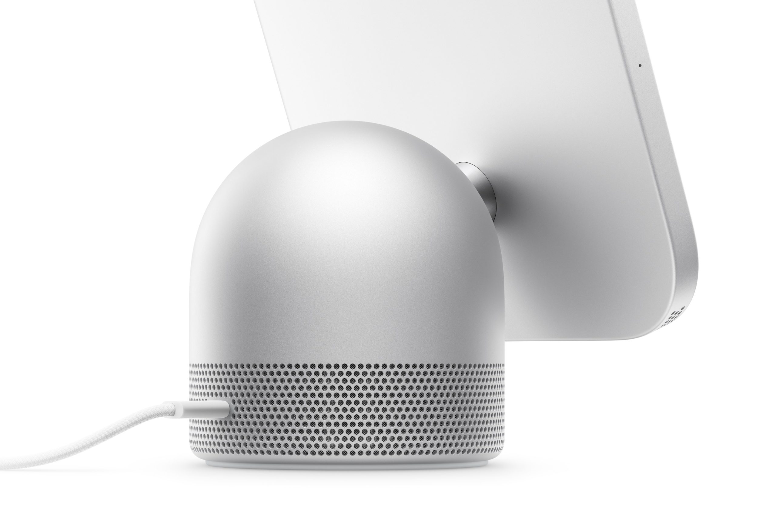 Mặt sau HomeView với cổng USB-C và dây nguồn