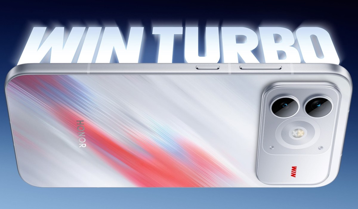 Mặt sau Honor Win Turbo2 màu sáng