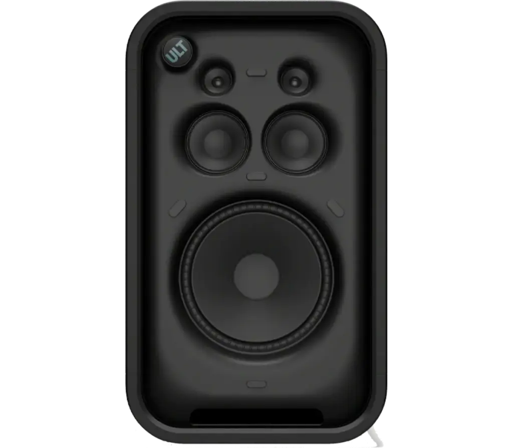 Mặt trước loa Sony ULT TOWER 7 để lộ cụm củ loa woofer và tweeter