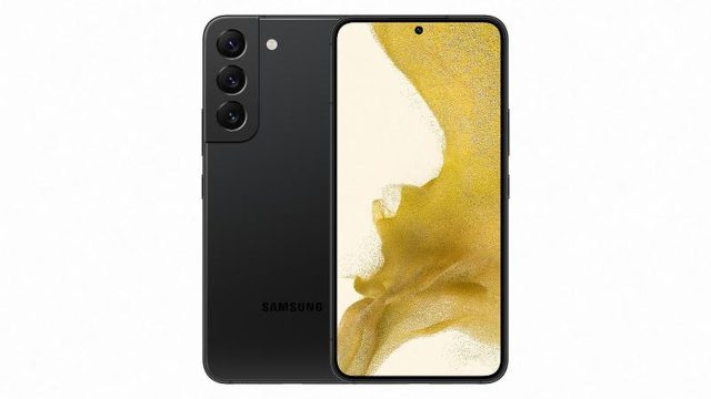 Mặt trước và mặt lưng Samsung Galaxy S22 chính hãng