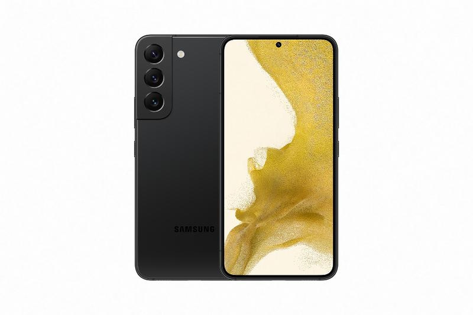 Mặt trước và mặt lưng Samsung Galaxy S22 chính hãng