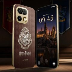 Mặt trước và mặt sau của điện thoại Realme 16 Pro 5G Harry Potter Edition.