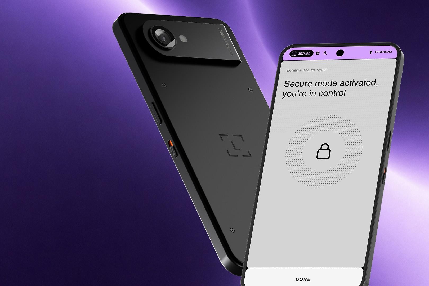 Mặt trước và mặt sau của ví phần cứng Ledger Atom