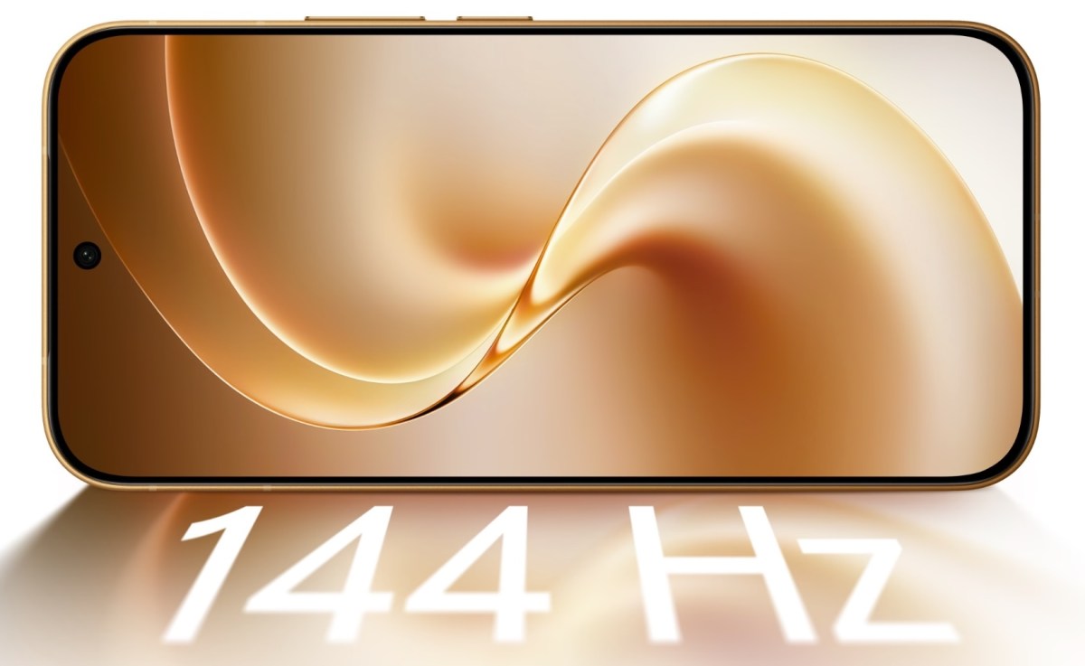 Mặt trước vivo V80 với màn hình 6,59 inch viền mỏng và dòng chữ 144Hz
