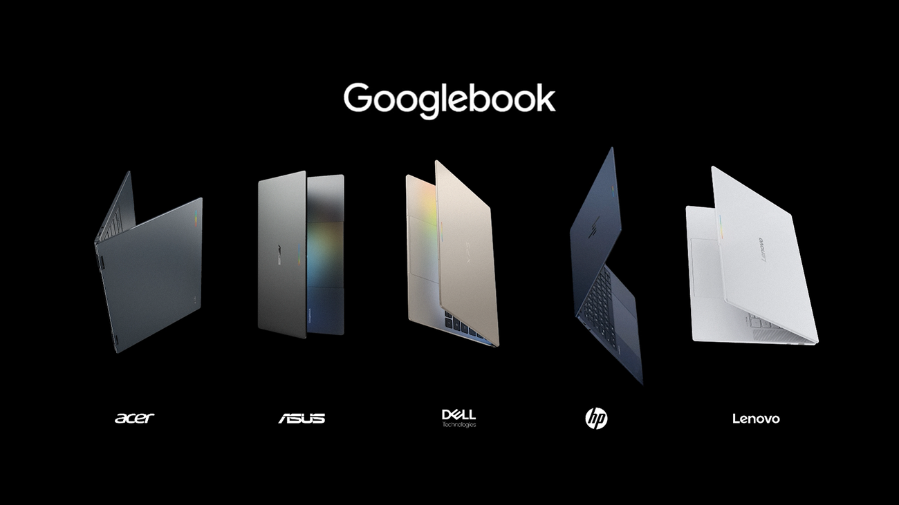 Các mẫu laptop Googlebook của nhiều hãng