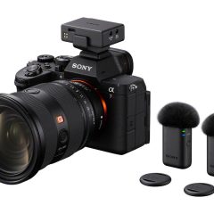Máy ảnh Sony Alpha cùng bộ micro ECM-W5 gồm bộ thu và hai bộ phát