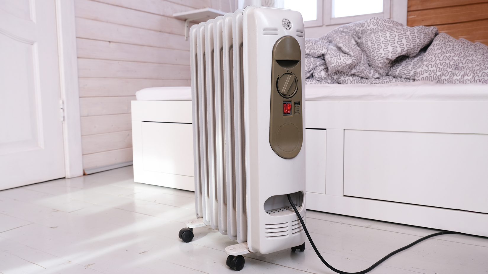 Máy sưởi dầu đặt trong phòng