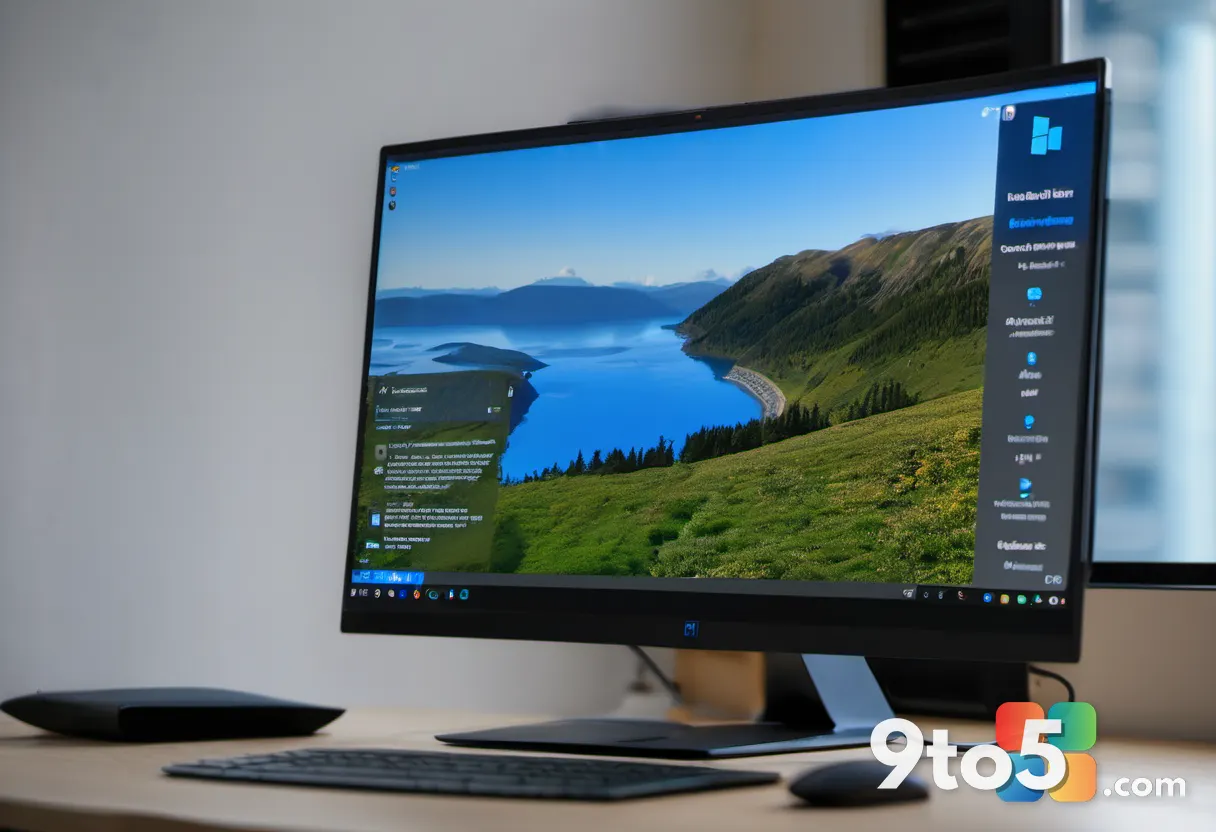 Máy tính để bàn chạy giao diện Windows 11