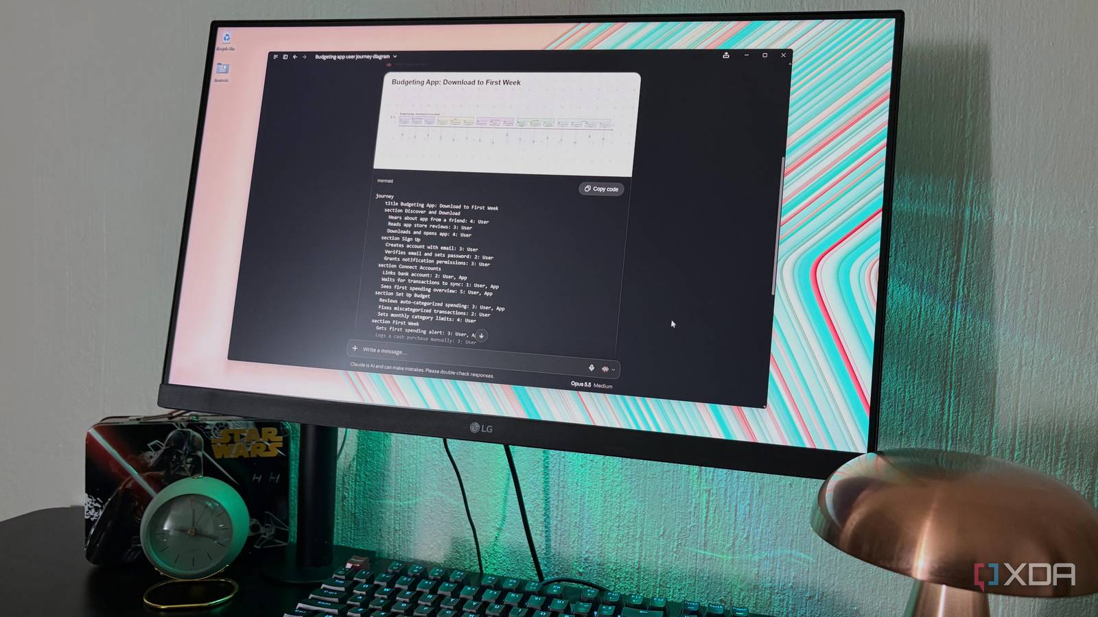 mermaid connector in claude on desktop pc