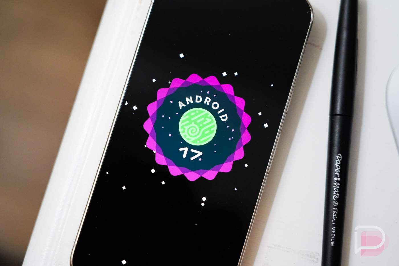 Minh họa Android 17 trên điện thoại Pixel