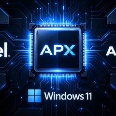 Minh họa APX cùng Windows 11, Intel và AMD