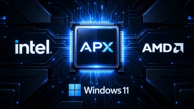 Minh họa APX cùng Windows 11, Intel và AMD
