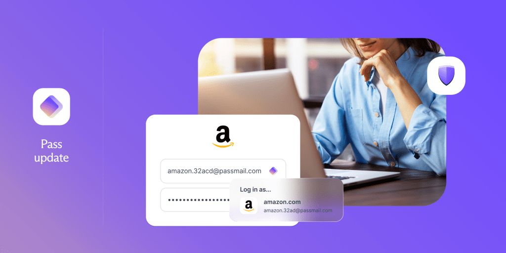 Minh hoạ autofill trên trang đăng nhập Amazon với gợi ý tài khoản theo tên miền