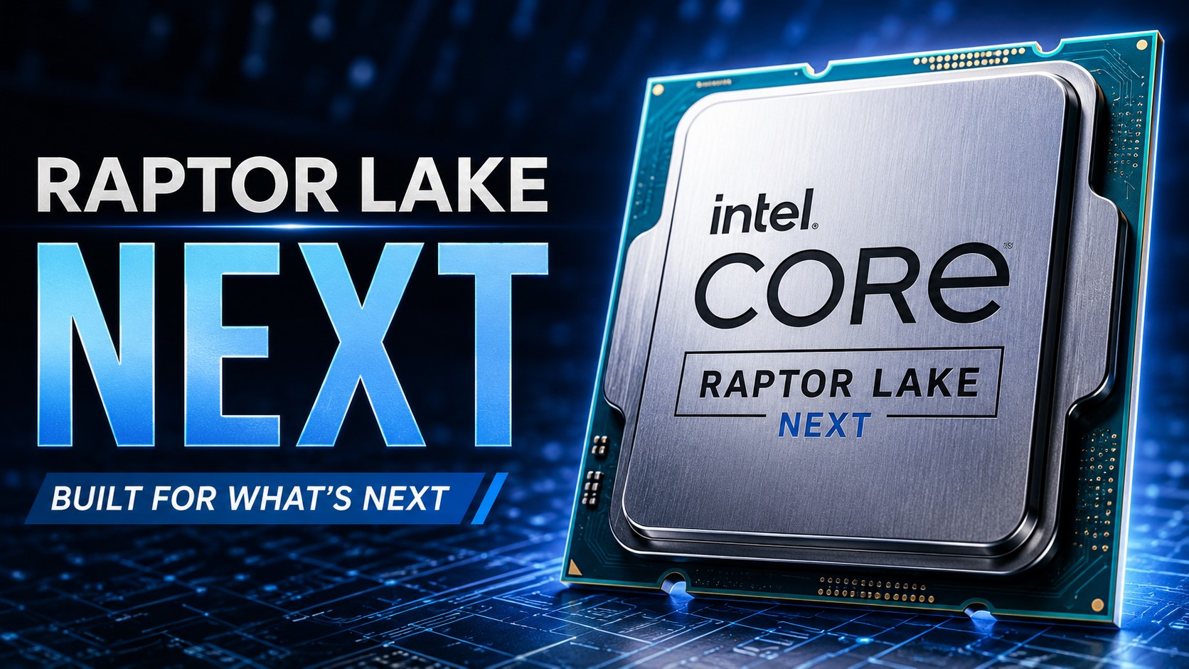 Ảnh minh họa bộ xử lý Intel Raptor Lake NEXT theo bài của Wccftech