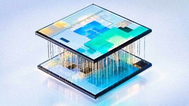Hình minh họa khái niệm kiến trúc LogicFolding của Huawei, không phải ảnh chụp chip thật.