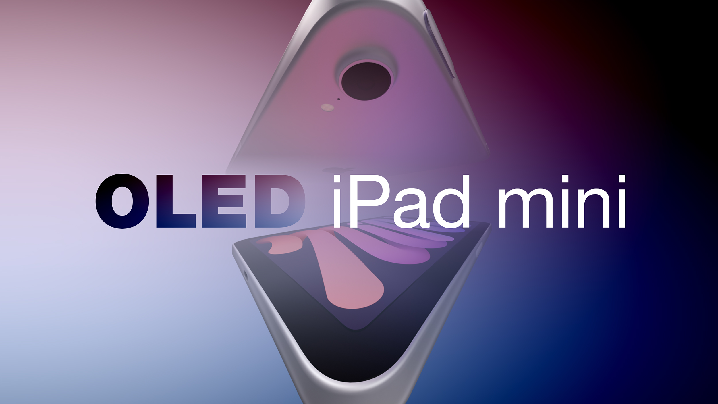 Hình minh họa mẫu iPad mini OLED được đồn đoán