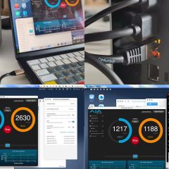 MINISFORUM S5 kết nối trong bài thử của NASCompares