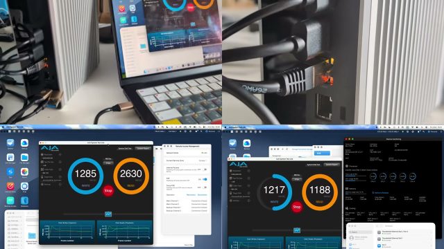 MINISFORUM S5 kết nối trong bài thử của NASCompares