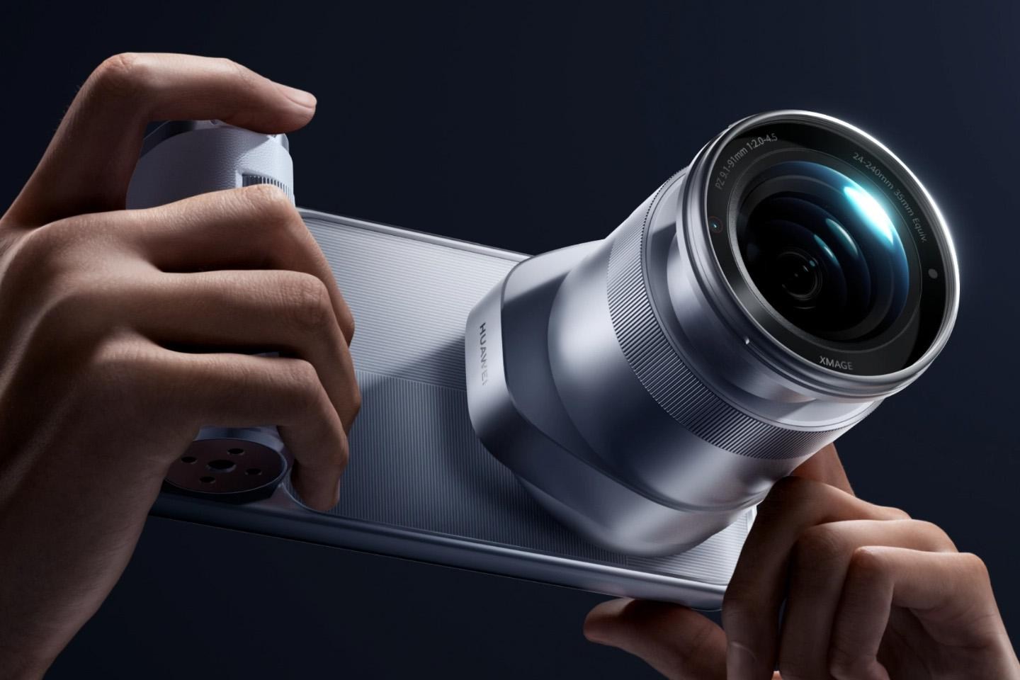 Module camera Ruiying Z10 gắn với điện thoại Huawei Mate 90