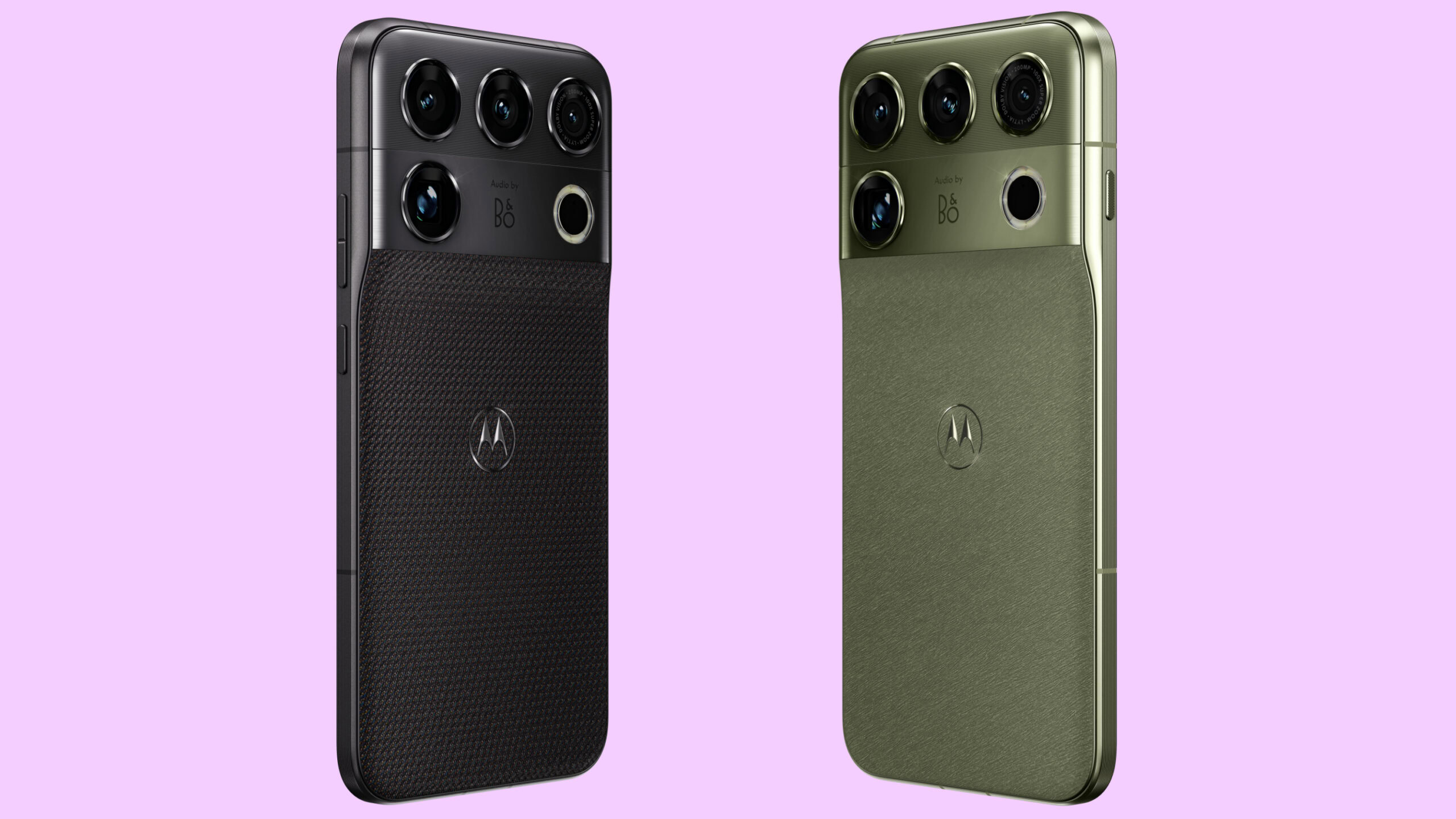 Motorola Signature 27 màu đen và xanh nhìn từ mặt lưng
