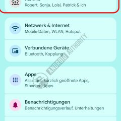 Mục Family được đánh dấu ở đầu ứng dụng Settings trên Pixel