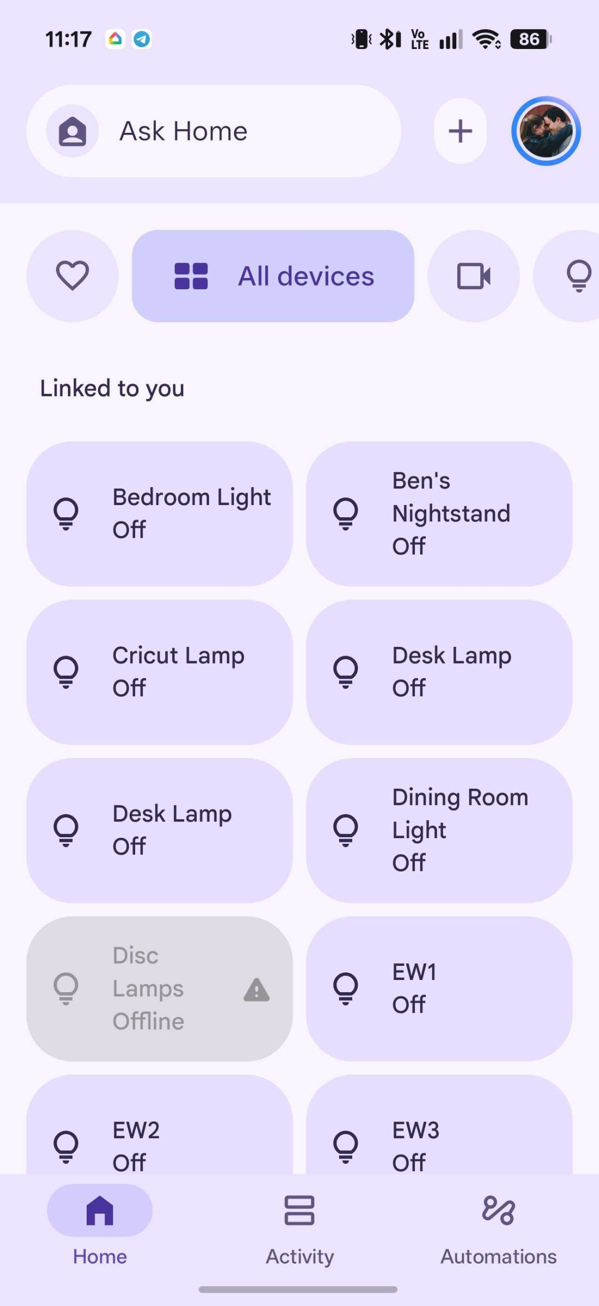 Mục Linked to you trong ứng dụng Google Home bị dồn ứ các thiết bị đã gán phòng