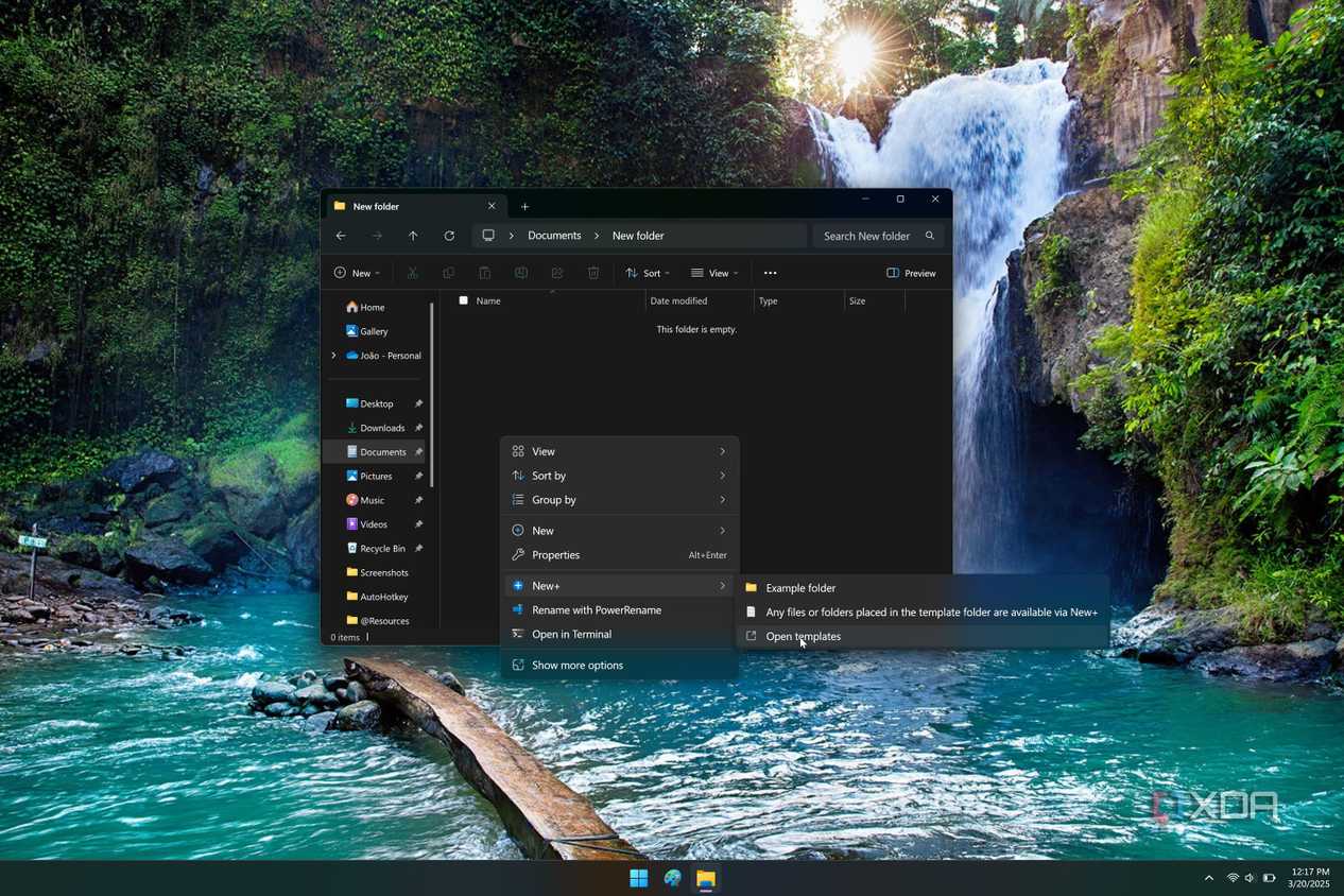 New+ tạo bản sao mẫu