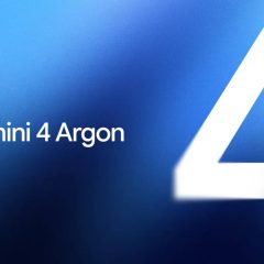 Nhận diện Gemini 4 Argon với tên mô hình và số 4 trên nền xanh