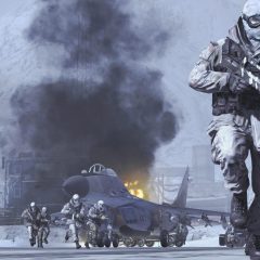 Nhân vật lính trong cảnh tuyết của Call of Duty: Modern Warfare 2 (2009)