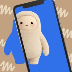 Hình nhân vật Muse trên màn hình điện thoại trong bài về các mô hình AI mới của Meta