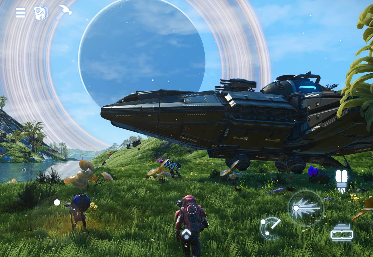 No Man’s Sky với nút cảm ứng
