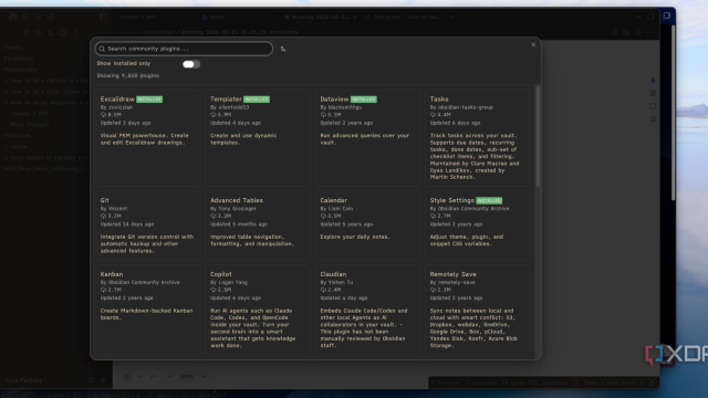 Obsidian plugin library