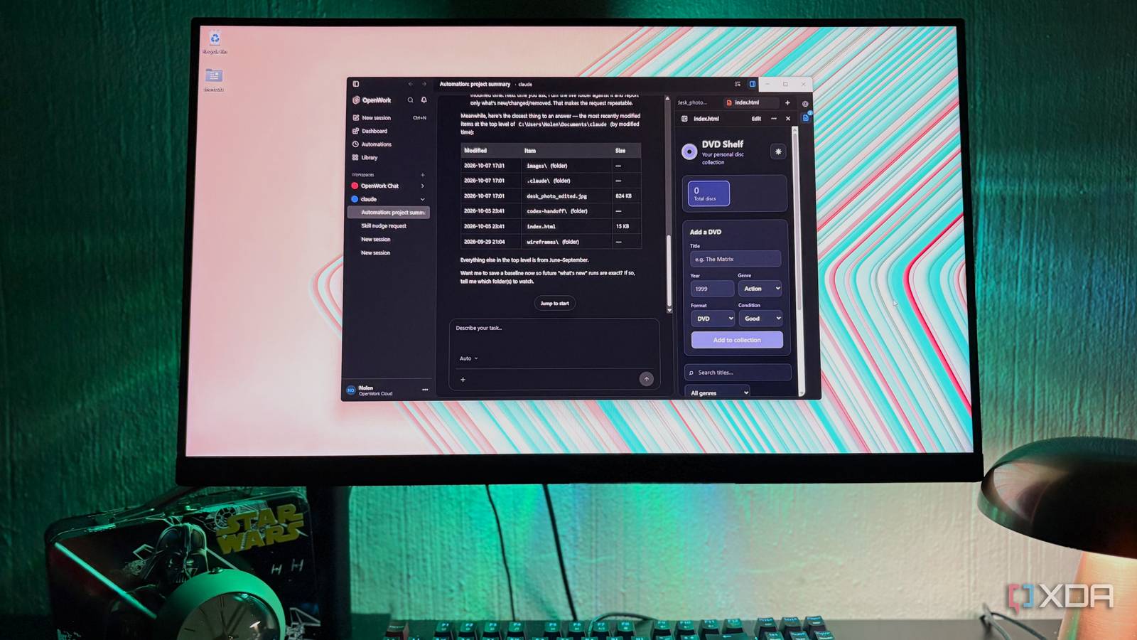 openwork running automation on desktop pc