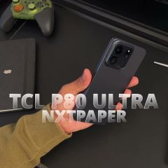 P80 Ultra trên tay, nhìn thấy mặt lưng nhám và cụm camera sau