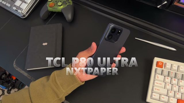P80 Ultra trên tay, nhìn thấy mặt lưng nhám và cụm camera sau