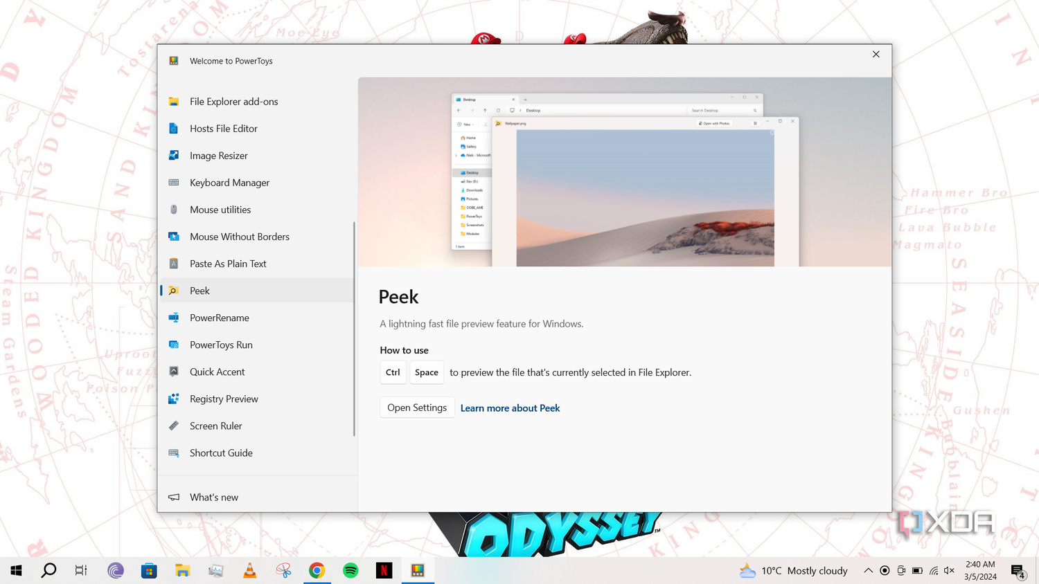 Peek xem tệp trên Windows