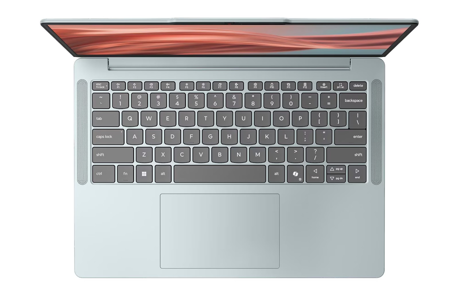 Bàn phím và touchpad IdeaPad Vibe nhìn từ trên