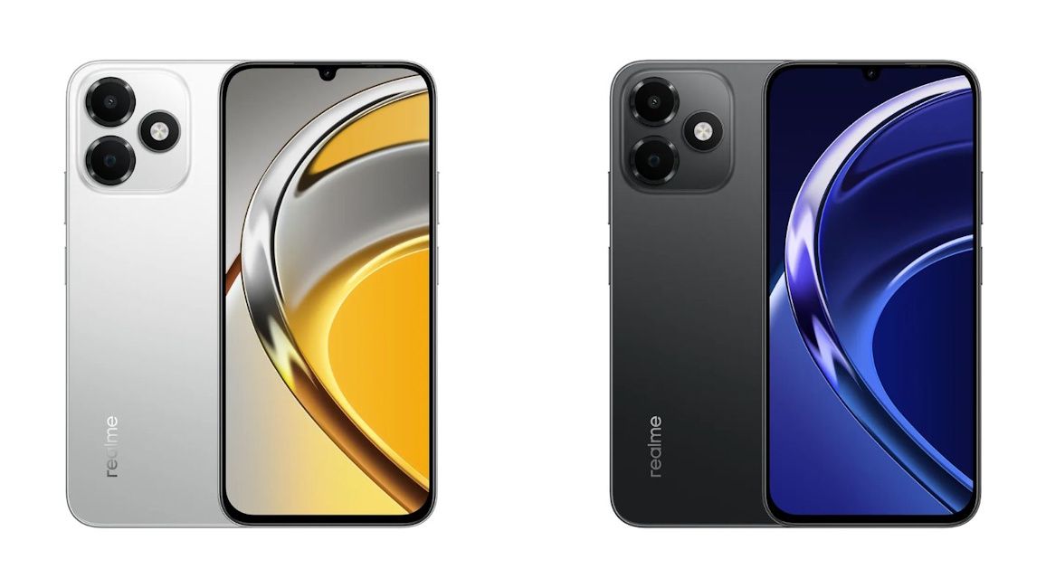 Realme P4s Lite 4G thiết kế mặt trước và mặt sau