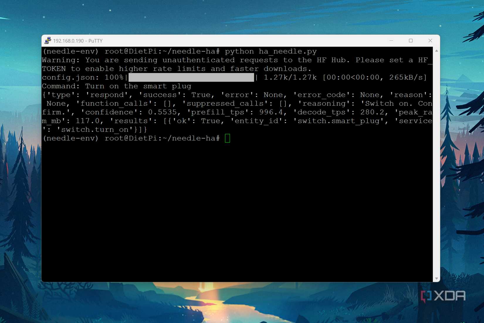 Running Cactus Compute Needle 3 — Nguồn: XDA Developers
