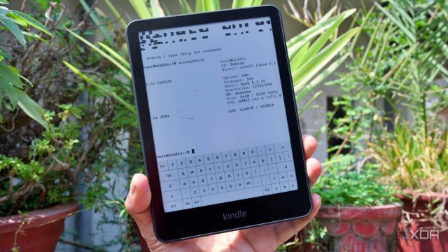 Running Debian Linux on a jailbroken Kindle
