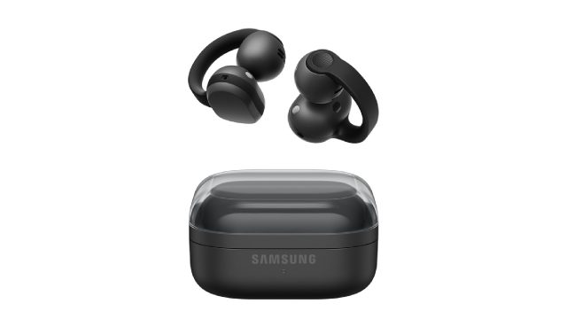 Samsung Galaxy Buds On màu đen dạng kẹp tai cùng hộp sạc